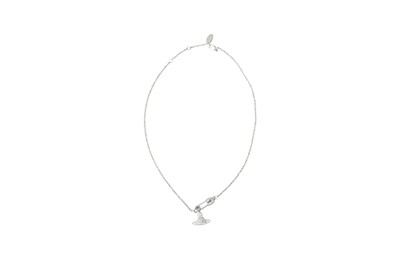 Lot 479 - Vivienne Westwood Safety Pin Orb Fine Chain Necklace