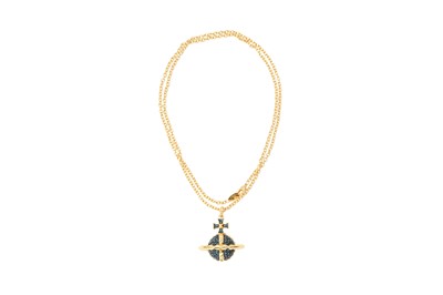 Lot 405 - Vivienne Westwood Midnight Blue Orb Pendant Necklace