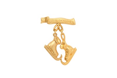 Lot 372 - Hermes Ice Skates Pin Brooch