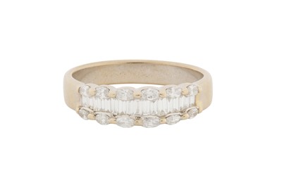 Lot 273 - A DIAMOND SET HALF ETERNITY RING