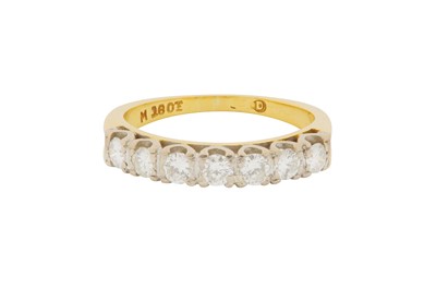 Lot 225 - A DIAMOND HALF ETERNITY RING