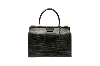 Lot 443 - λ Hermes Black Crocodile Sac 404