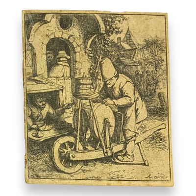Lot 367 - van Ostade (Adriaen) The Knifegrinder