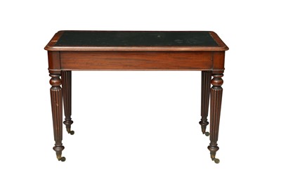 Lot 81 - A 19TH CENTURY MAHOGANY WRITING TABLE