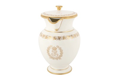 Lot 48 - A 19TH CENTURY SEVRES PORCELAIN WATER JUG