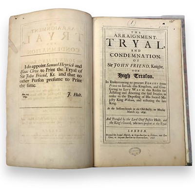 Lot 5 - [Trial of John Friend]