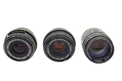 Lot 282 - Three Pentax Lenses.