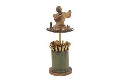 Lot 33 - AN ART DECO CIGARETTE DISPENDER