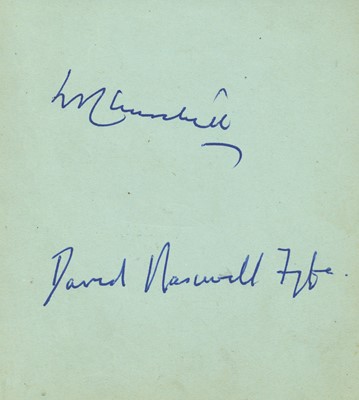 Lot 23 - Autograph Album.- Incl. Winston Churchill