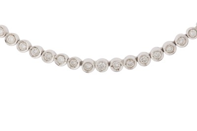 Lot 287 - A RIVIERE DIAMOND NECKLACE