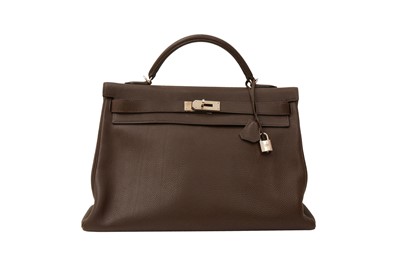 Lot 273 - Hermes Chocolate Clemence Kelly Retourne 40