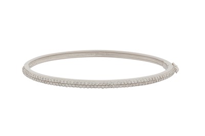 Lot 278 - A DIAMOND BANGLE