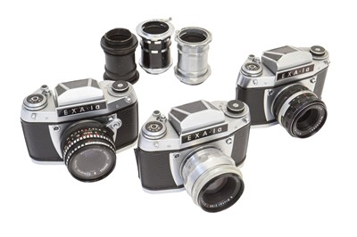 Lot 82 - Three Exa 1a cameras.