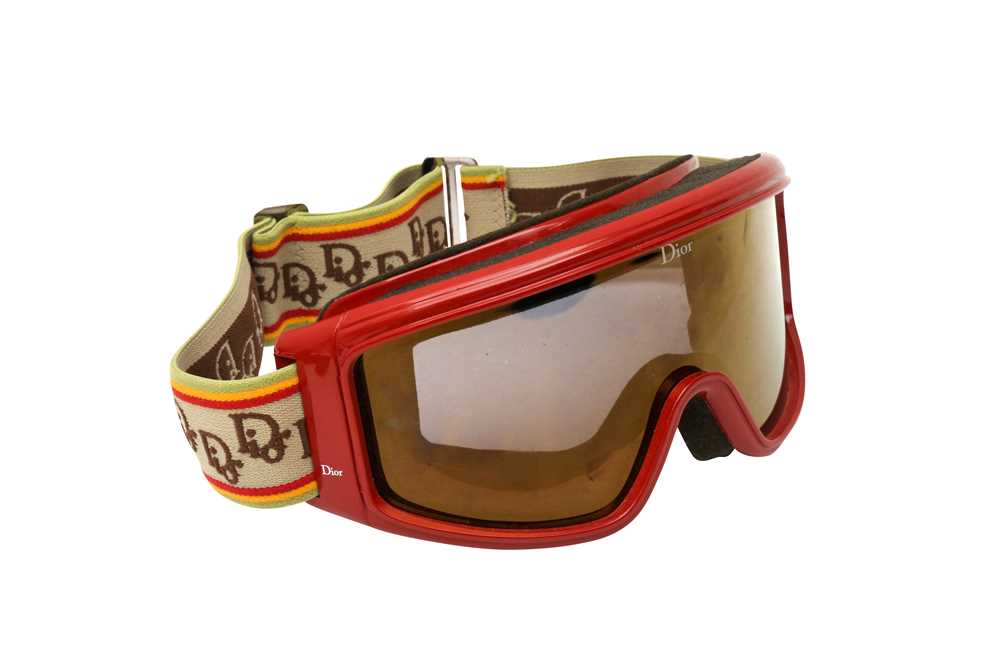 Lot 42 - Christian Dior Red Rasta Ski Googles
