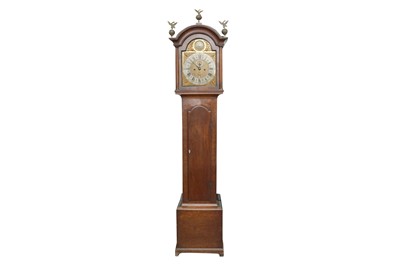 Lot 114 - A LATE 18TH CENTURY MANHOGANY CASED LONGCASE CLOCK, THOMAS BAKER OF PORTSMOUTH