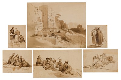 Lot 135 - Roberts (David, after) Six studies after views in David Roberts’ ‘The Holy Land’