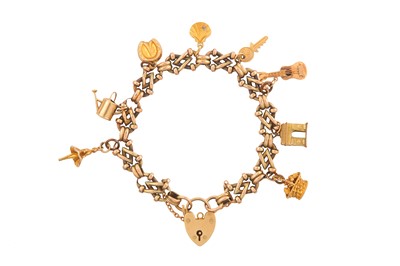 Lot 14 - A CHARM BRACELET