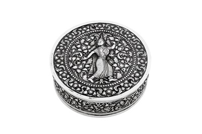 Lot 159 - A mid-20th century Thai silver box, probably Bangkok circa 1950