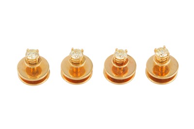 Lot 22 - FOUR DIAMOND DRESS STUDS