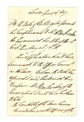 Lot 458 - Wellington (Arthur Wellesley, Duke of)