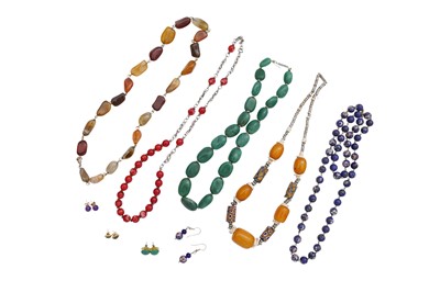 Lot 59 - A GROUP OF BEADED JEWELLERY