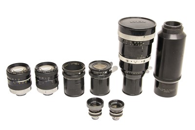 Lot 298 - A Selection of Arriflex, C & D Mount Cine Lenses.