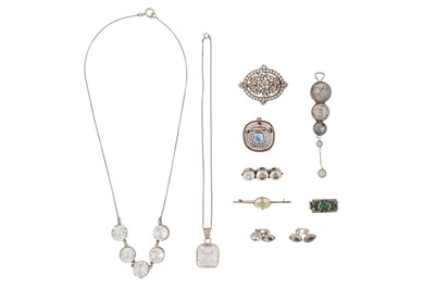 Lot 18 - A GROUP OF EARLY DRESS JEWELLERY