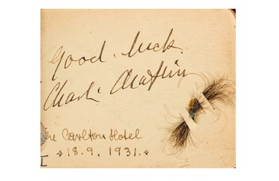 Lot 22 - Autograph Album.- Incl. Charlie Chaplin