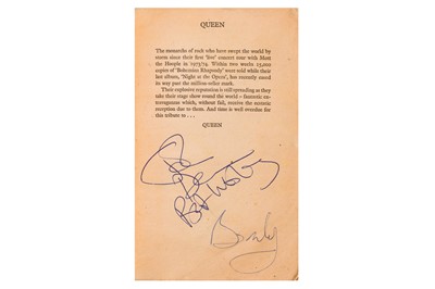 Lot 346 - Queen.- Brian May & John Deacon