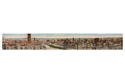 Lot 298 - THE RUINS OF SAN FRANCISCO, PHOTOCHROM PANORAMA, MAY 1906