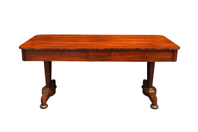 Lot 418 - A REGENCY PERIOD ROSEWOOD LIBRARY TABLE