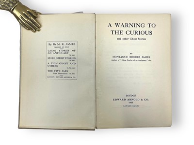 Lot 126 - M. R. James, A Warning to the Curious and other Ghost Stories, first impression, 1925
