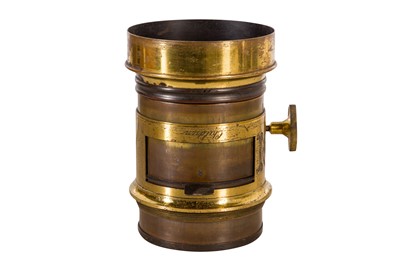 Lot 7 - A Jules Vogel Philadelphia Waterhouse Stop Brass Petzal Portrait Lens