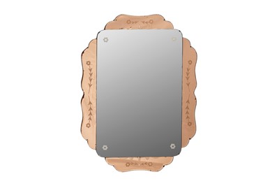 Lot 221 - AN ART DECO VENETIAN MIRROR