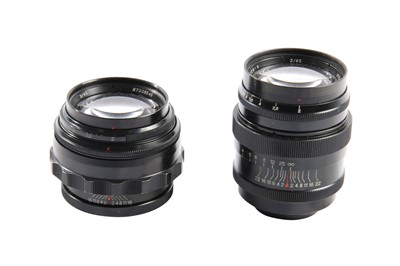 Lot 292 - A Pair of Jupiter 9 85mm f2 Lenses.