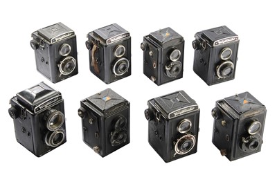 Lot 232 - Eight Voigtlander Brilliant Cameras.
