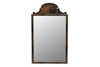 Lot 217 - A 1920S CHINOISERIE-DECORATED MIRROR WITH EASAL BACK