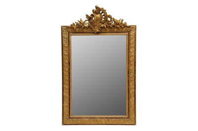 Lot 213 - A LATE 19TH CENTURY FRENCH GILTWOOD AND GESSO RECTANGULAR MIRROR