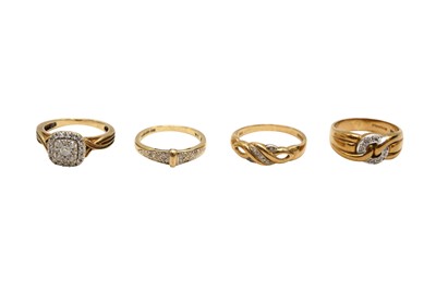 Lot 61 - A GROUP OF FOUR RINGS