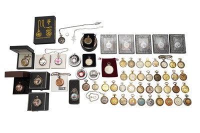 Lot 90 - A LARGE GROUP OF MODERN COLLECTORS POCKET WATCHES