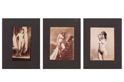 Lot 12 - EROTIC STUDIO PORTRAITS, c.1880s