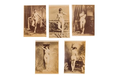 Lot 13 - EROTIC STUDIO PORTRAITS, c.1880s