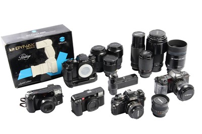 Lot 71 - A Leica AF C1 & Minolta SLR Equipment, inc 500mm AF Reflex Lens.