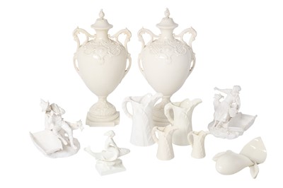 Lot 192 - A GROUP OF ROYAL WORCESTER BLANCS DE CHINE