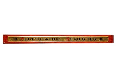 Lot 396 - A Photography Shop Glass Sign c.1900
