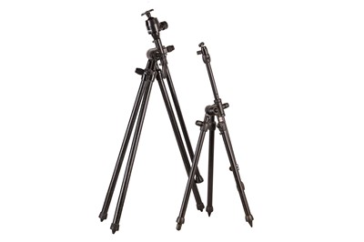 Lot 361 - A Pair of Heavy Duty Tripods, Benbo 2 & Uniloc.