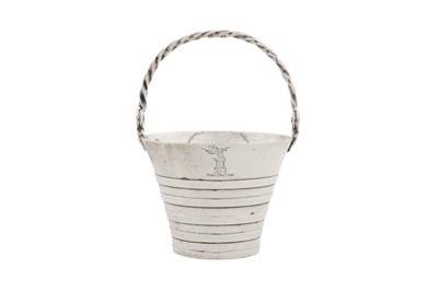 Lot 458 - An early George III sterling silver cream pail, London 1764 by Charles Chesterman