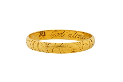 Lot 405 - A George III Scottish provincial gold posy ring, Inverness circa 1810 by Charles Jamieson (active 1797-1819)