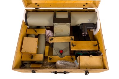 Lot 363 - Russian TAJ Telescope with Wooden Case & Stand.