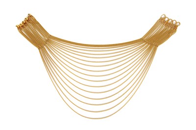 Lot 202 - CARTIER: 'DRAPERIE' NECKLACE, CIRCA 1999